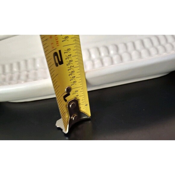 Bordallo Pinheiro White Ceramic Corn Cob Holders set of 4 Made in Portugal - Picture 11 of 12